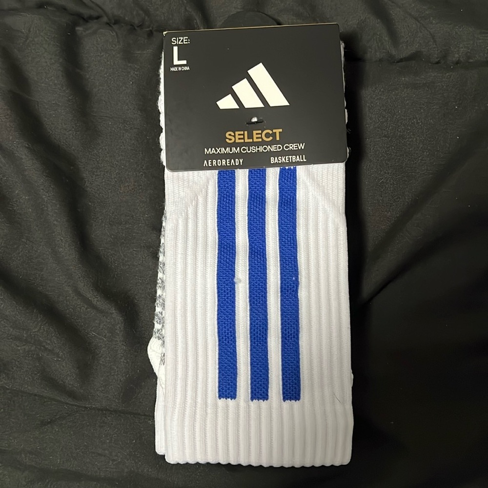 Adidas McDonald’s All-American Game Select Basketball XL Socks (Blue)
